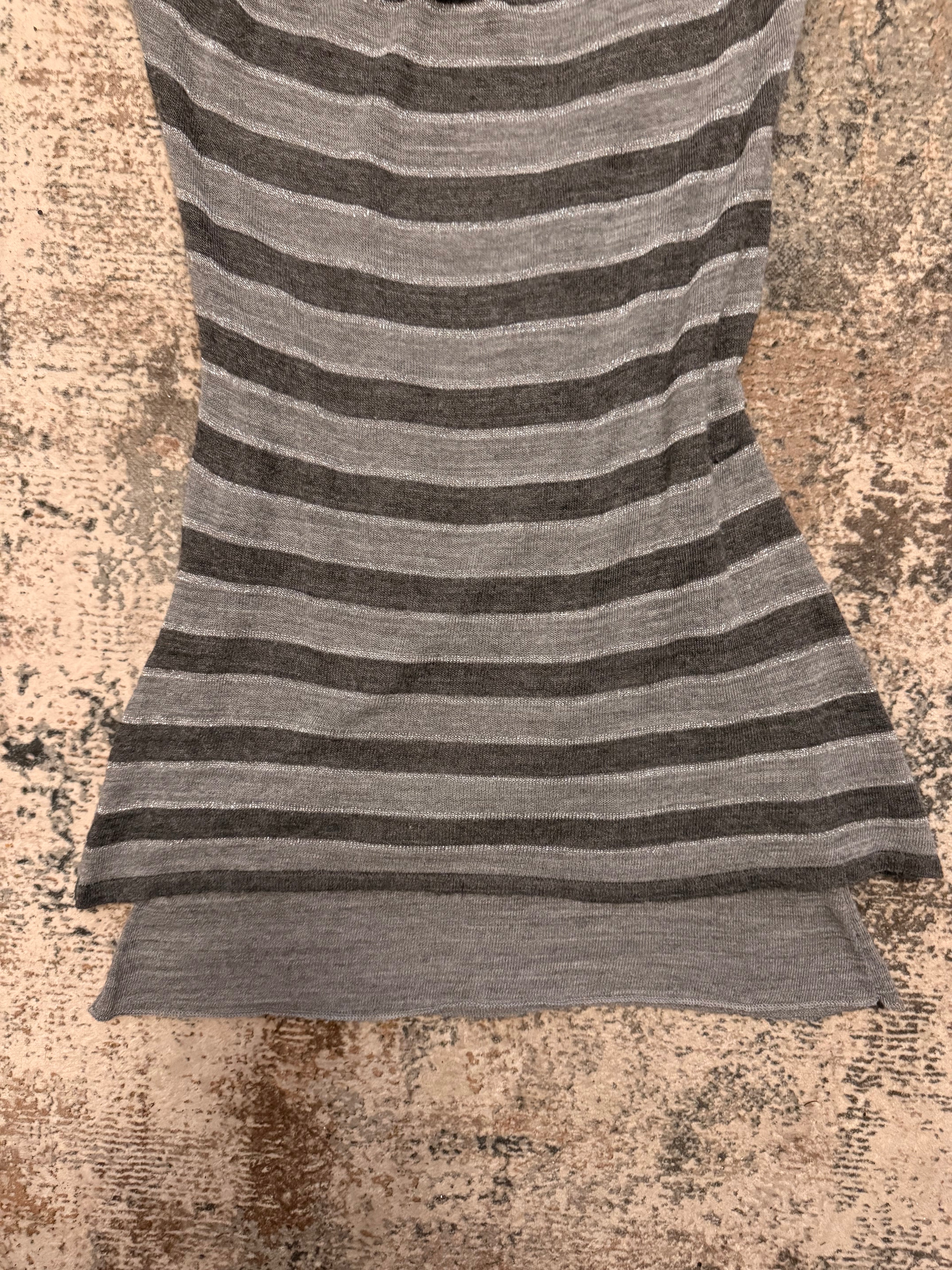 The Draped Stripe Dress