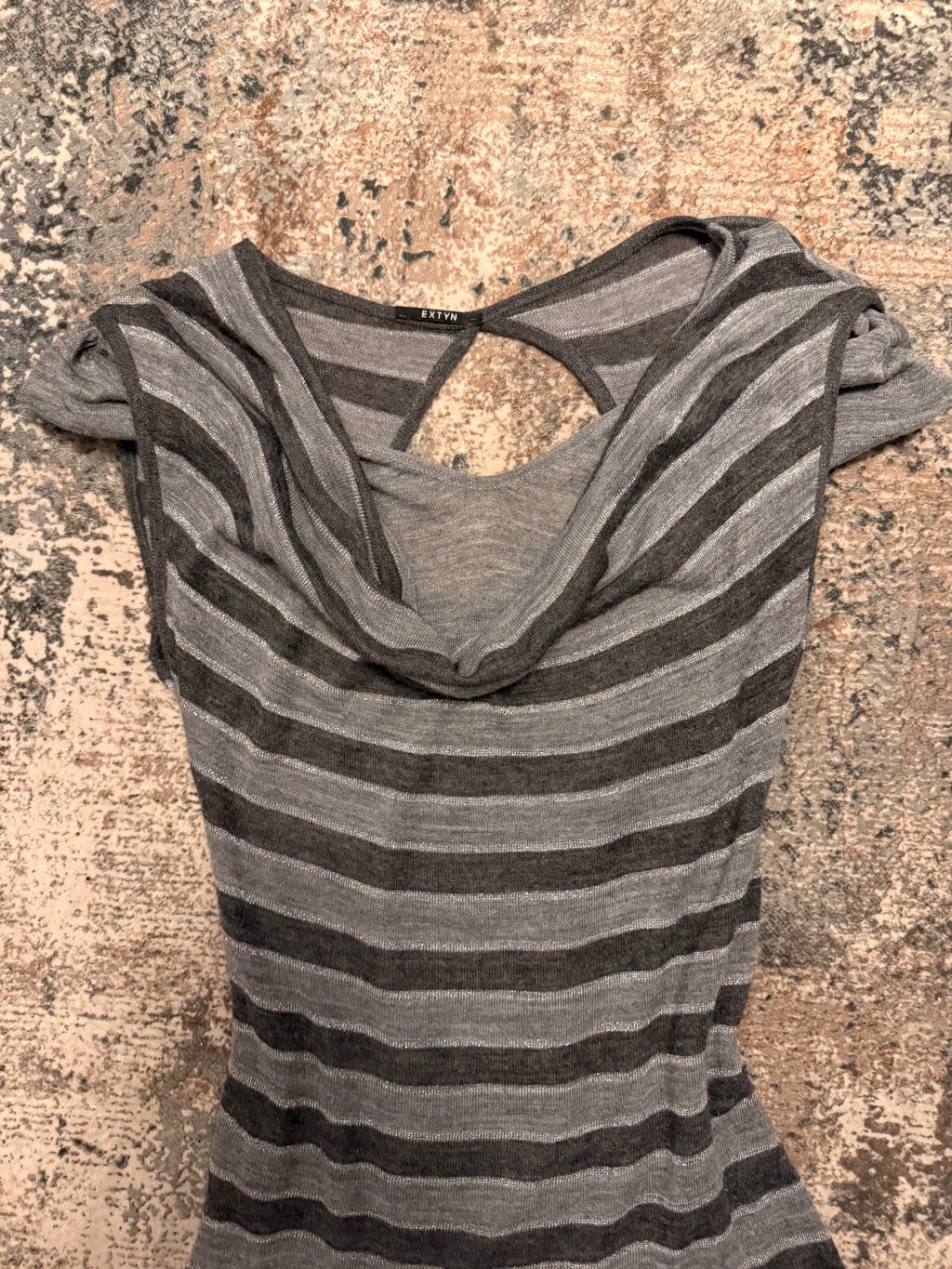 The Draped Stripe Dress