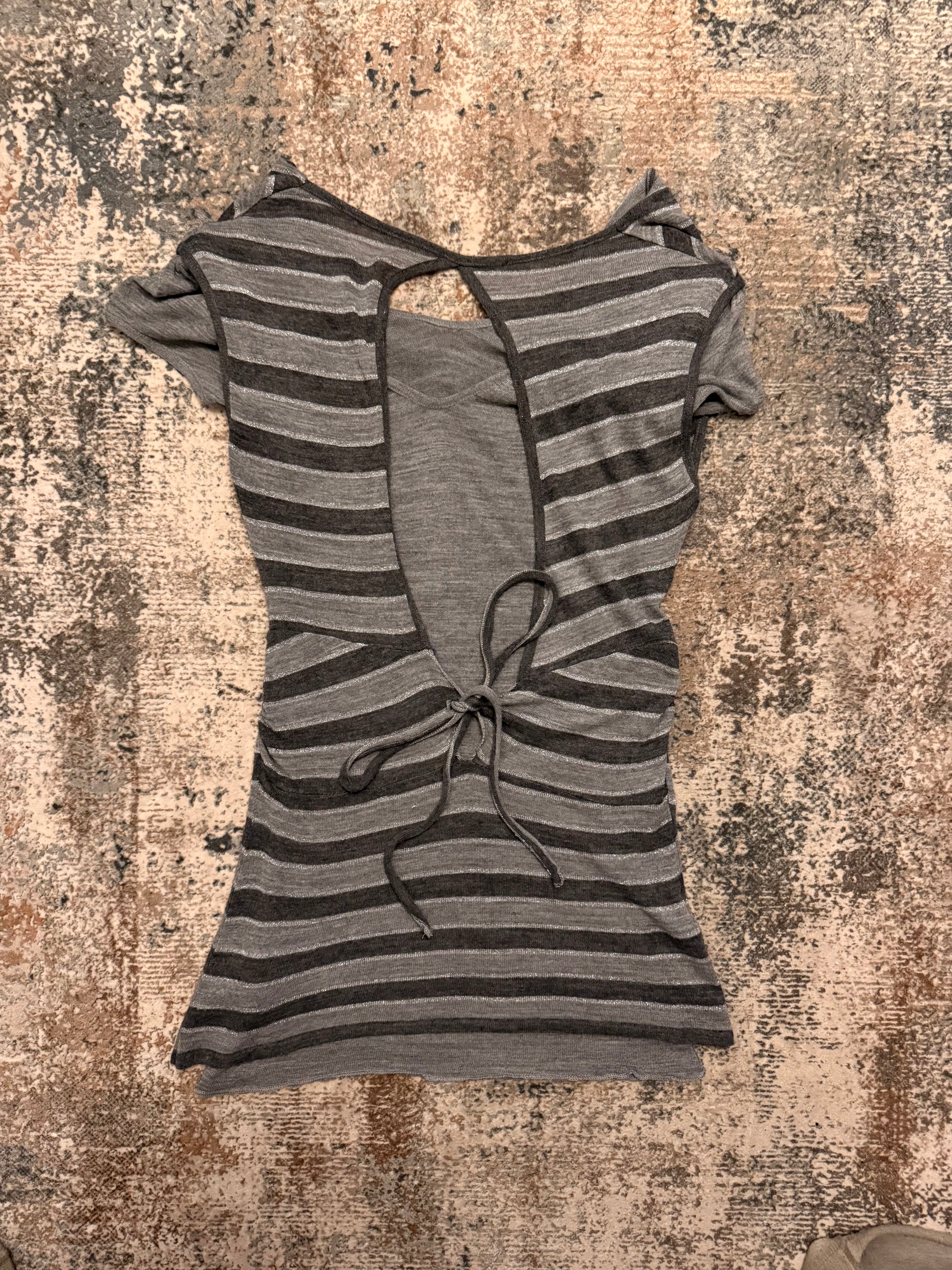 The Draped Stripe Dress