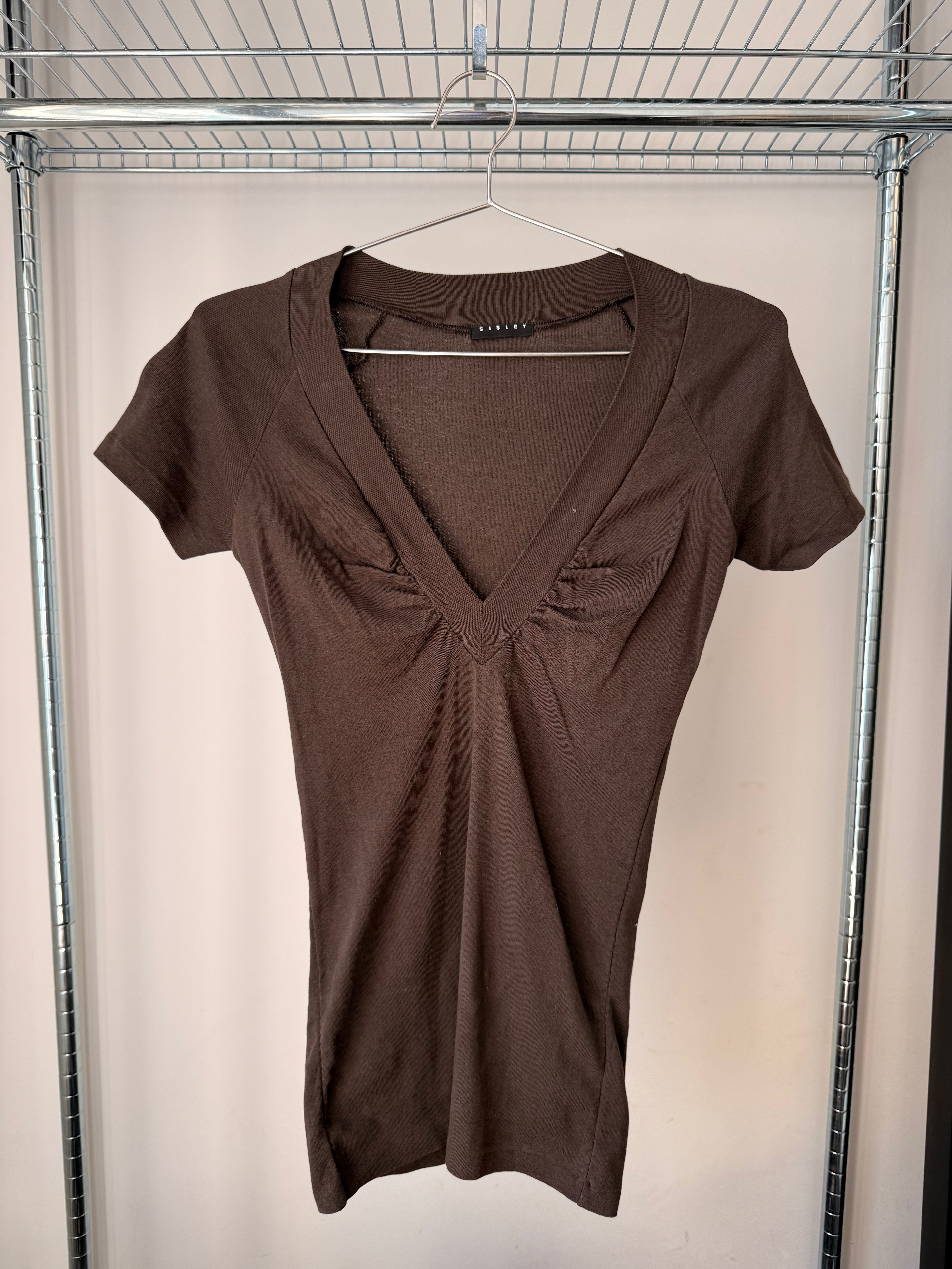 Cocoa Draped Tee