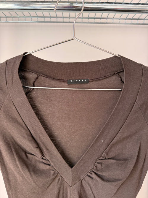 Cocoa Draped Tee